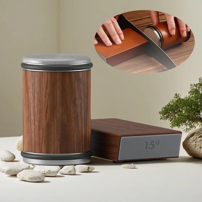 Aiguiseur cylindrique Premium design - Bois